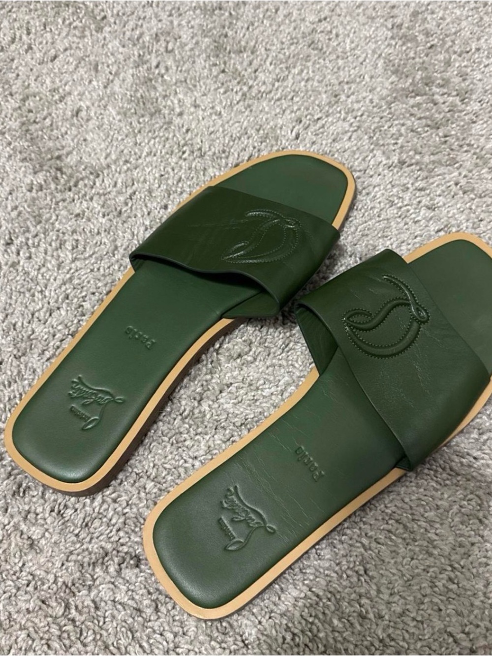 Christian Louboutin Green Sandals